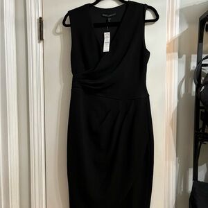 White House black market, black sleeveless dress size8 NWT
